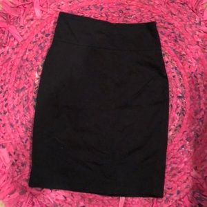 Black pencil skirt